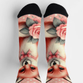 Chaussette Cute Floral Baby Fox (Haut)