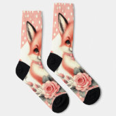 Chaussette Cute Floral Baby Fox (Droite)