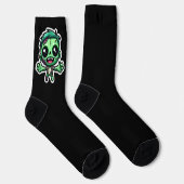 Chaussette cute funny zombie (Droite)