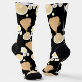 Chaussette Cute gaufre Pancake Oeufs Petit Déjeuner Buffet Pa (Angulaire)