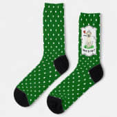 Chaussette Cute Golf Yellow Labrador Retriever Chien (Gauche)