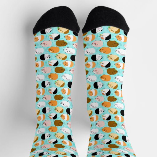 Chaussette Cute Guinea Pig Pattern (Haut)