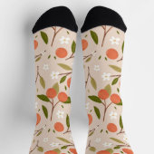 Chaussette Cute Hand-drawn Orange Blossom Seamless Pattern (Haut)