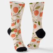 Chaussette Cute Hand-drawn Orange Blossom Seamless Pattern (Angulaire)
