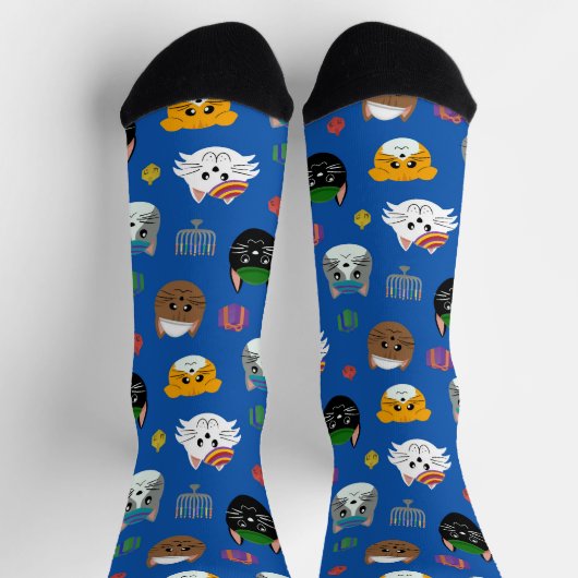 Chaussette Cute Hannukah Chat Motif (Haut)