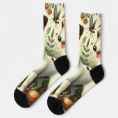 Chaussette Cute Jack Russell Terrier Vintage (Gauche)