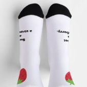 Chaussette Cute Minimal Strawberry Socks (Haut)