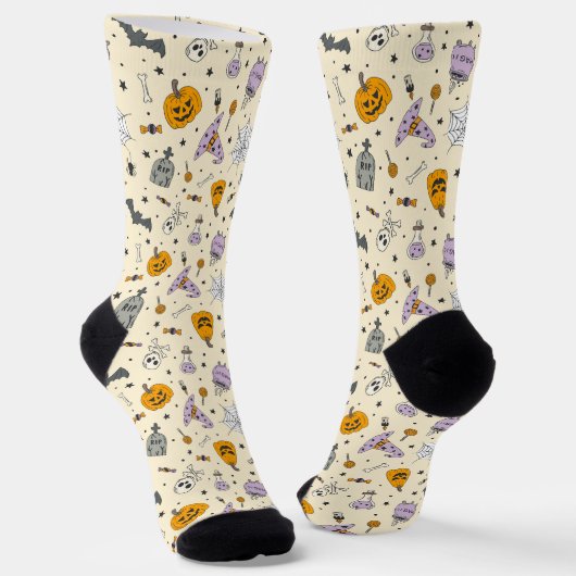 Chaussette Cute Motif Halloween (Angulaire)