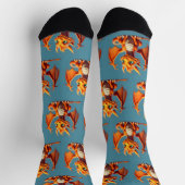 Chaussette Cute Orange Dragon (Haut)