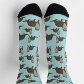 Chaussette Cute Otter Illustration Pattern (Haut)