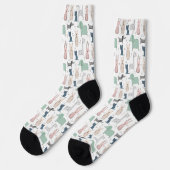 Chaussette Cute Pastel Baby Motif animal (Gauche)