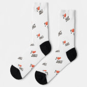 Chaussette Cute Puppy I Love Dogs Pattern Crew Socks (Gauche)