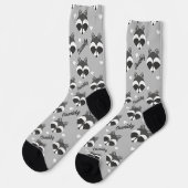 Chaussette Cute Raccoon Nom du visage Animal (Gauche)