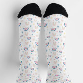 Chaussette Cute Rainbows & Hearts Motif (Haut)