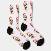 Chaussette Cute Sloth Wearing Santa Hat (Droite)