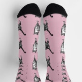 Chaussette Cute Tabby Cat Baby Pink Cats Pet Socks (Haut)