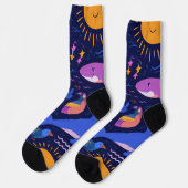 Chaussette Cute Tropical Animals Crew Socks Gift (Gauche)