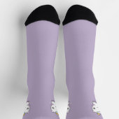 Chaussette Cute Unicorn violet (Haut)