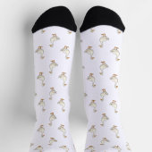 Chaussette Cute White Goose Pattern (Haut)
