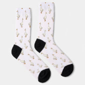 Chaussette Cute White Goose Pattern (Droite)