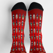 Chaussette Cute Xmas Nutcrackers (Haut)