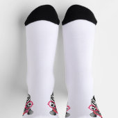 Chaussette Cute Zebra fille Crew Chaussettes (Haut)