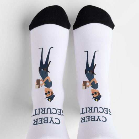 Chaussette Cyber sécurité : la police Cool contre la patrouil (Haut)