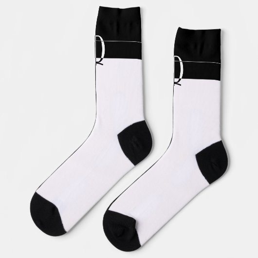 Chaussette D monogrammé (Gauche)