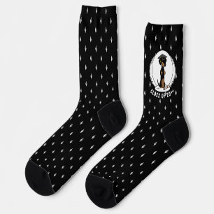 Chaussette Dachshund (noir et bronzé) - chien mignon