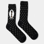 Chaussette Dachshund (noir et bronzé) - chien mignon (Droite)