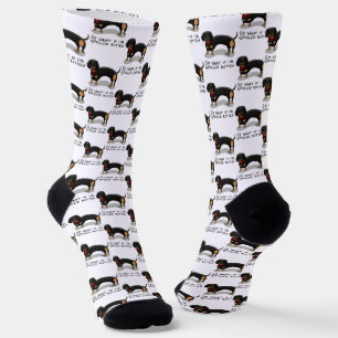 Chaussette Dachshund pourri (S noir & tan) mignon chien
