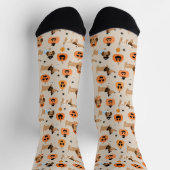 Chaussette Dachshunds en Halloween Costumes Motif (Haut)