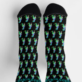 Chaussette Daddysaurus Citation drôle de papa dinosaure (Haut)