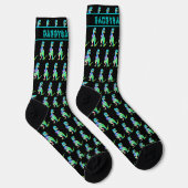Chaussette Daddysaurus Citation drôle de papa dinosaure (Droite)