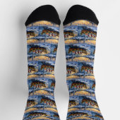 Chaussette Dalmatian Christmas Boat Holiday (Haut)