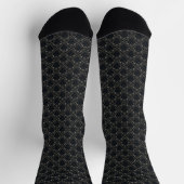 Chaussette Damier gothique onyx corbeau (Haut)