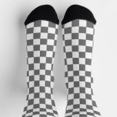 Chaussette Damier noir classique (Haut)