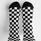 Chaussette Damier noir classique (Haut)