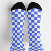 Chaussette Damier saphir classique visuel (Haut)