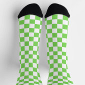 Chaussette Damier vert gazon (Haut)