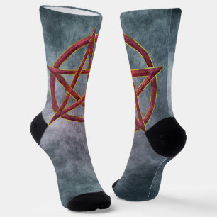 Chaussette Danse cosmique : Garnet Pentagram