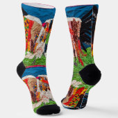 Chaussette danse de grue. (Angulaire)