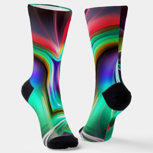 Chaussette Danse Lumineuse Abstraite (Angulaire)