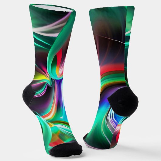 Chaussette Danse Lumineuse Abstraite (Angulaire)