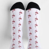 Chaussette Danseuse de ballet flamant rose (Haut)