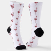Chaussette Danseuse de ballet flamant rose (Angulaire)