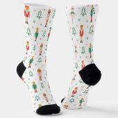 Chaussette Danseuse de Casse-Noisette de Noël festive (Angulaire)