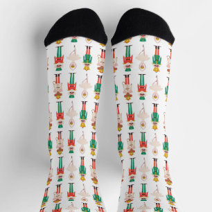 Chaussette Danseuse de Casse-Noisette de Noël festive 