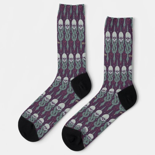 Chaussette Dark Mark Geometric Icon Pattern (Gauche)