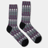 Chaussette Dark Mark Geometric Icon Pattern (Droite)